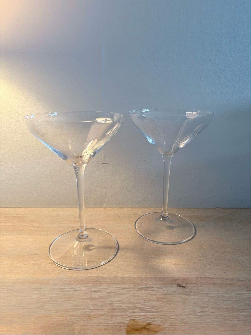 Riedel Extreme Crystal Martini glasses